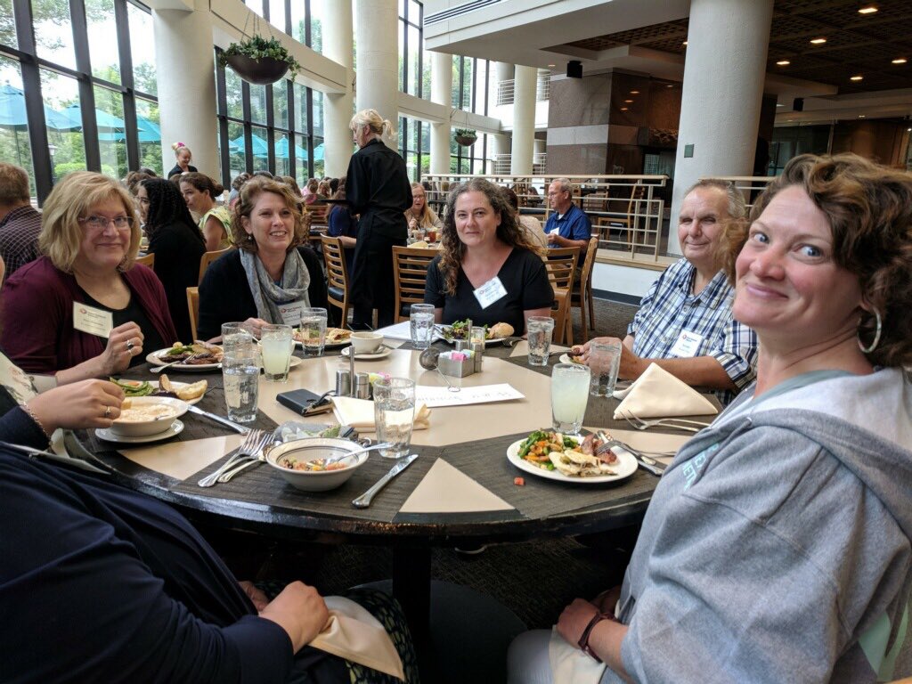 InnovateRI's tweet photo. At #otnsi18 @sarahevelyn of @BrownUniversity leads a discussion amongst private institutions s/o to Dragan Gill of @RICNews & cochair of #RIOpenTextbook Initiative #OER https://t.co/QNLXUQYpBb