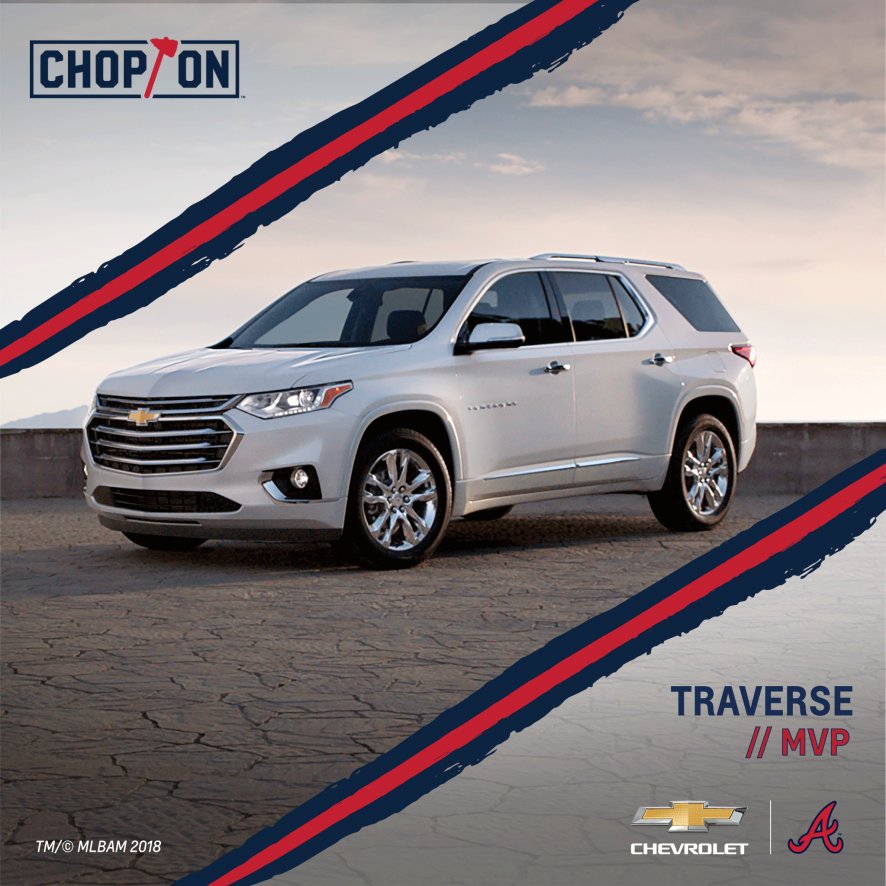 Talk about a Grand Slam. Be sure to stop by the #Chevy display during the Braves game this week to create your own baseball card and check out the #ChevyTraverse. #ChopOn pbxx.it/aJFUso