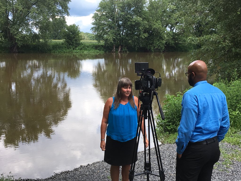 riverkeeper's tweet photo. New Paltz is taking on #plastic pollution, straw by straw. Thanks @OrieGivens @SPECNewsHV for talking about local efforts with @tahls_q @ktmctobin @danshapley #wallkillriver #hudsonvalley #plasticfree https://t.co/a9NJcUWSWb