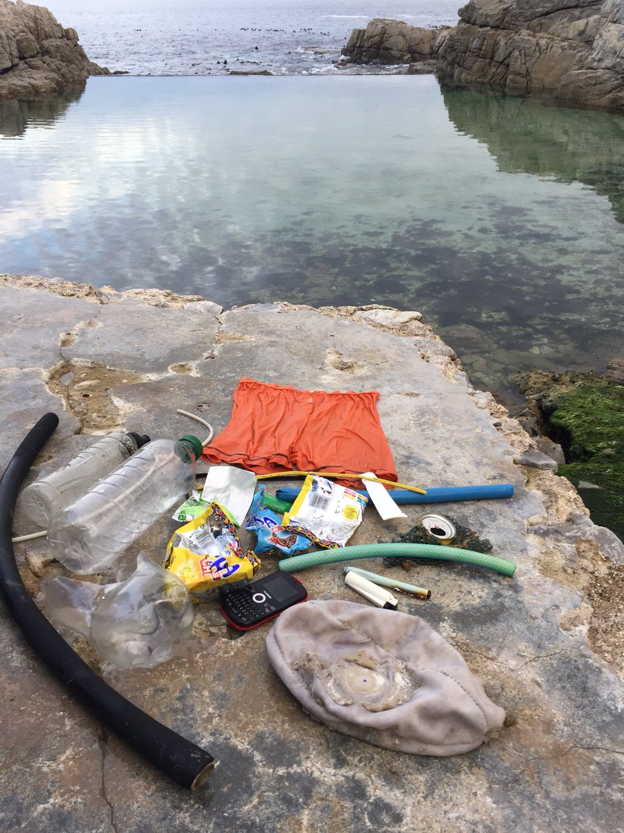 I even did a clean up of the #TidalPool found lots of random things even a cellphone #BeatPlasticPollution #PlasticFreeJuly #NoExcuseForSingleUse #UnderwaterCleanUp #DiveCleanUp