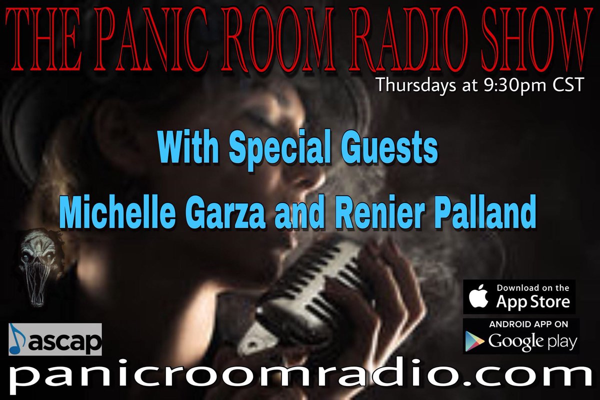 PanicRoomRadio's tweet photo. Join us tonight for our 2 year anniversary with guests Michelle Garza, 1/2 of The Sisters of Slaughter @fiendbooks &amp;  Renier Palland @renier45 
#horror #podcast #books #readers #authors 

Have questions? Call during the show! (516) 387-1942

https://t.co/5COUfC3FAU https://t.co/N9U6r8mRGG