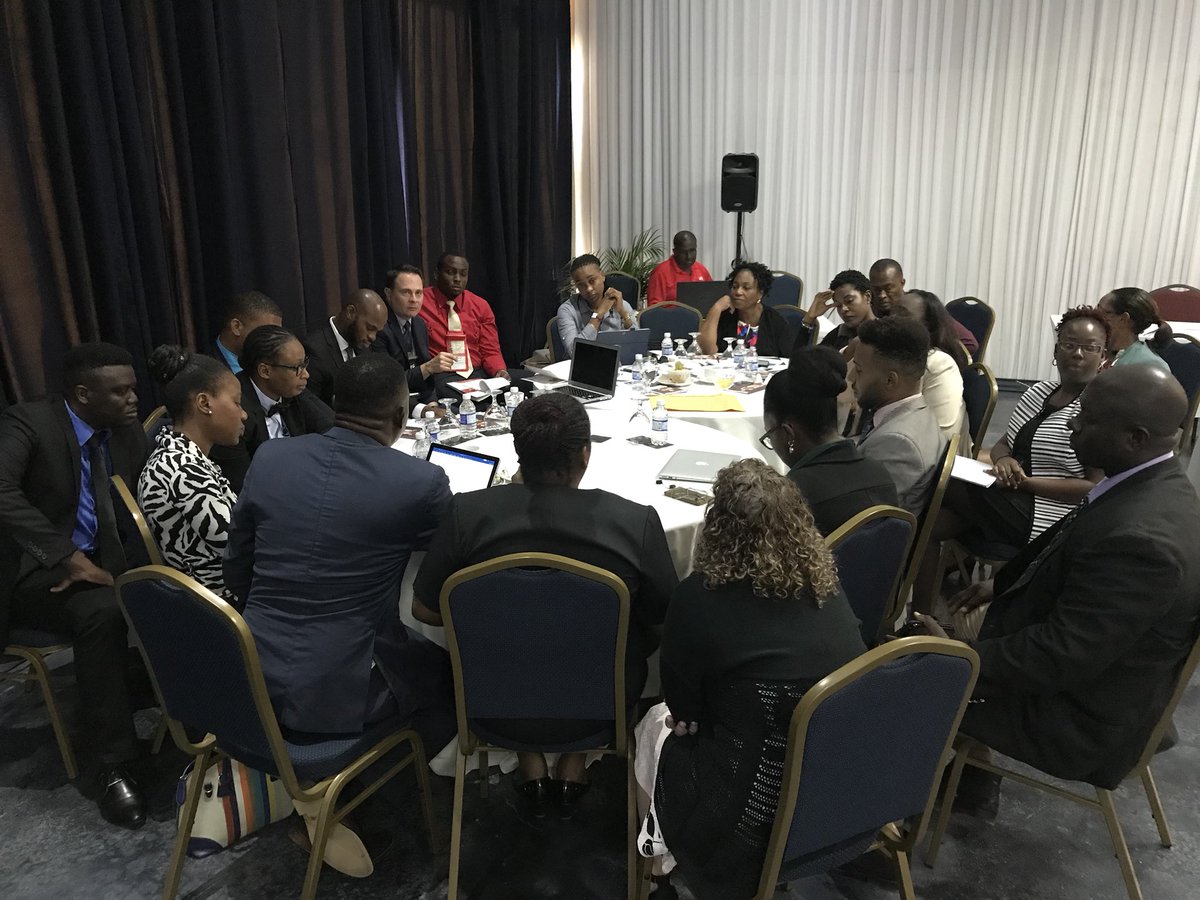 JamaicaConstab's tweet photo. HappeningNow: Break-out group sessions with conference participants to come up with recommendations on human trafficking issues. #NATFATIP https://t.co/EZ2AGJ0HlB