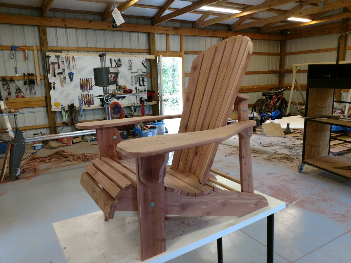 HowGrandpaDidIt's tweet photo. Just built this great chair from plans I got from TheBarleyHarvest. Can't thank Phil enough! Full article coming soon! https://t.co/kR2IzFHQx9 https://t.co/FnVRworWdu