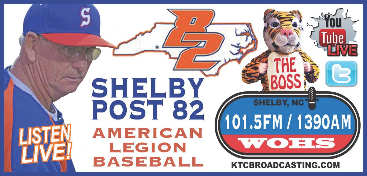 KTCBroadcasting's tweet photo. Listen Live TONIGHT 6:45pm on https://t.co/h4wyj07akW @WOHS1015FM1390A #KTCsports Shelby #Post82 @ShelbyPost82 @Post82Shelby plays High Point in Thomasville https://t.co/275bjDFOOE