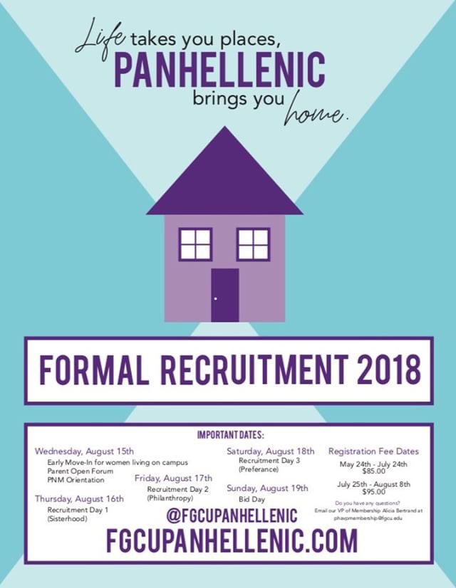 thinking about going Greek? stay organized with these important dates! #GoGreek