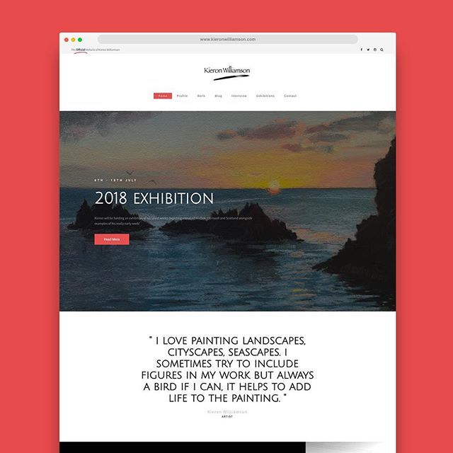 A web project we recently completed for the extremely talented, young artist <a href="/krwartist/">kieron williamson</a> ift.tt/2v8r59X