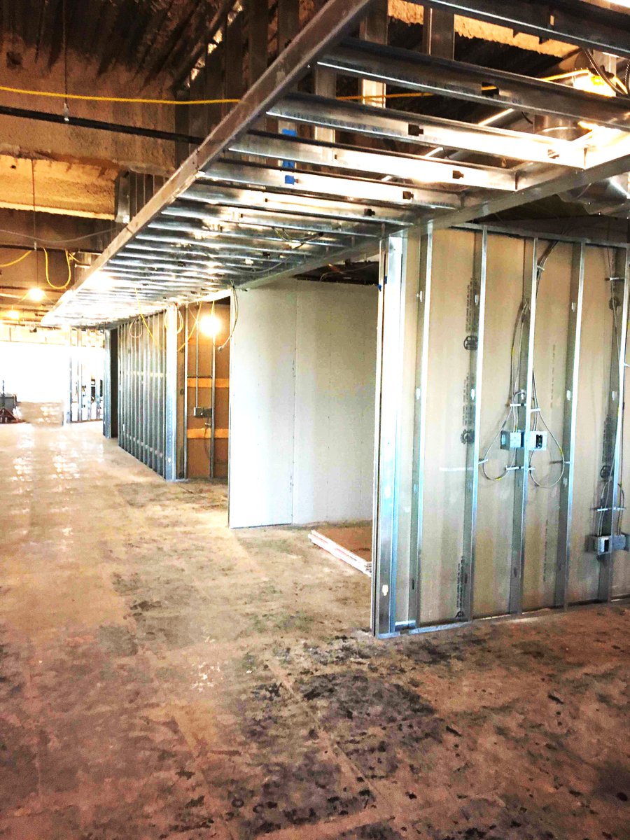 ORLConstruction's tweet photo. Office space progress @CCM_ForCT #orlconstruction #designbuild #ctofficeconstruction #ctconstruction #commercialconstruction #newhavenconstruction https://t.co/b39N94It6f