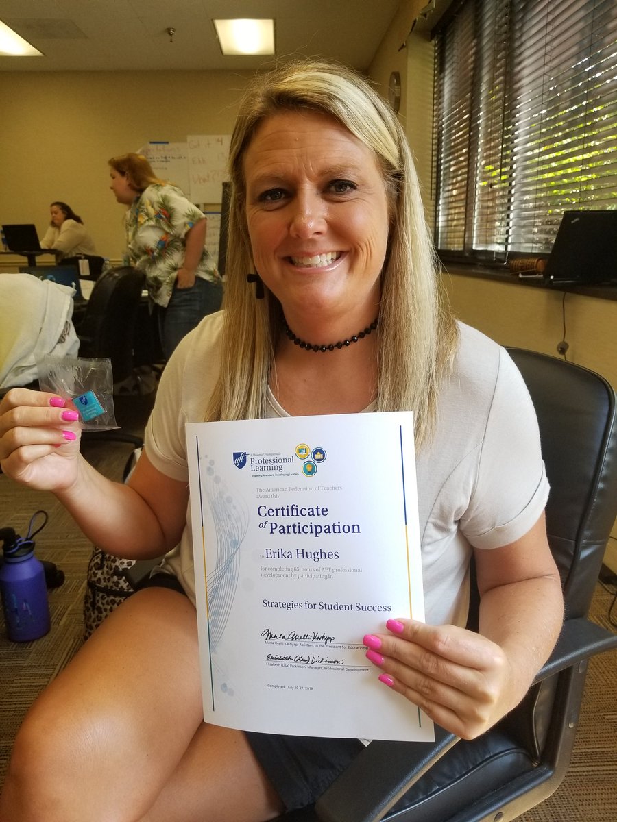 Erikahughe3boys's tweet photo. Done!!!!!! Thanks to the best union in the world!!! I am ready to apply it in the best district in the world @JEFCOED
and at the best school in the world @gardendaleel!! 

Thanks #AFTSSS2018 #AFTPD @Jefcoaft @gardendaleel @JEFCOED https://t.co/NQsQxtfkMQ