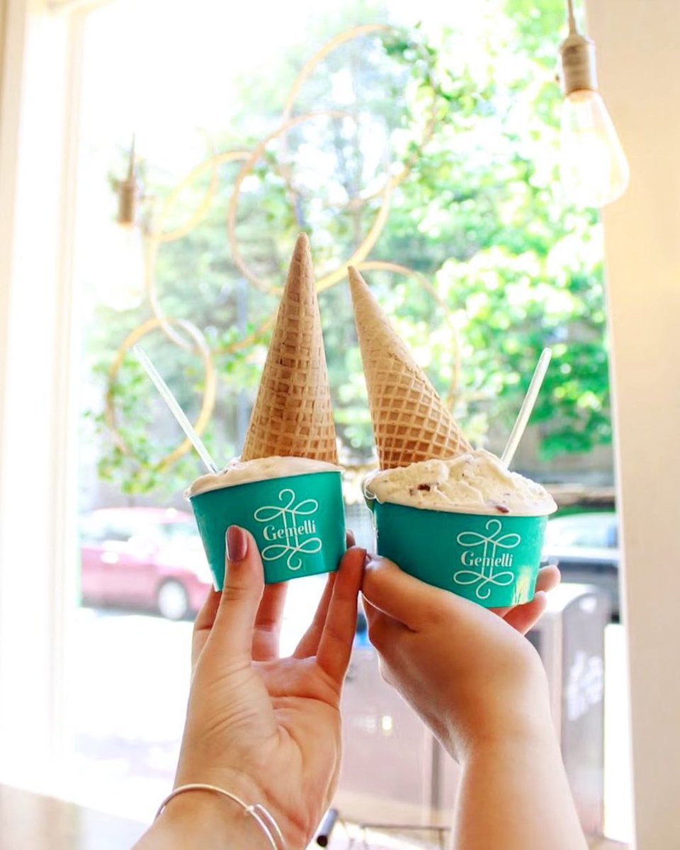 Beautiful day for farm fresh gelato 😍🍦🍦