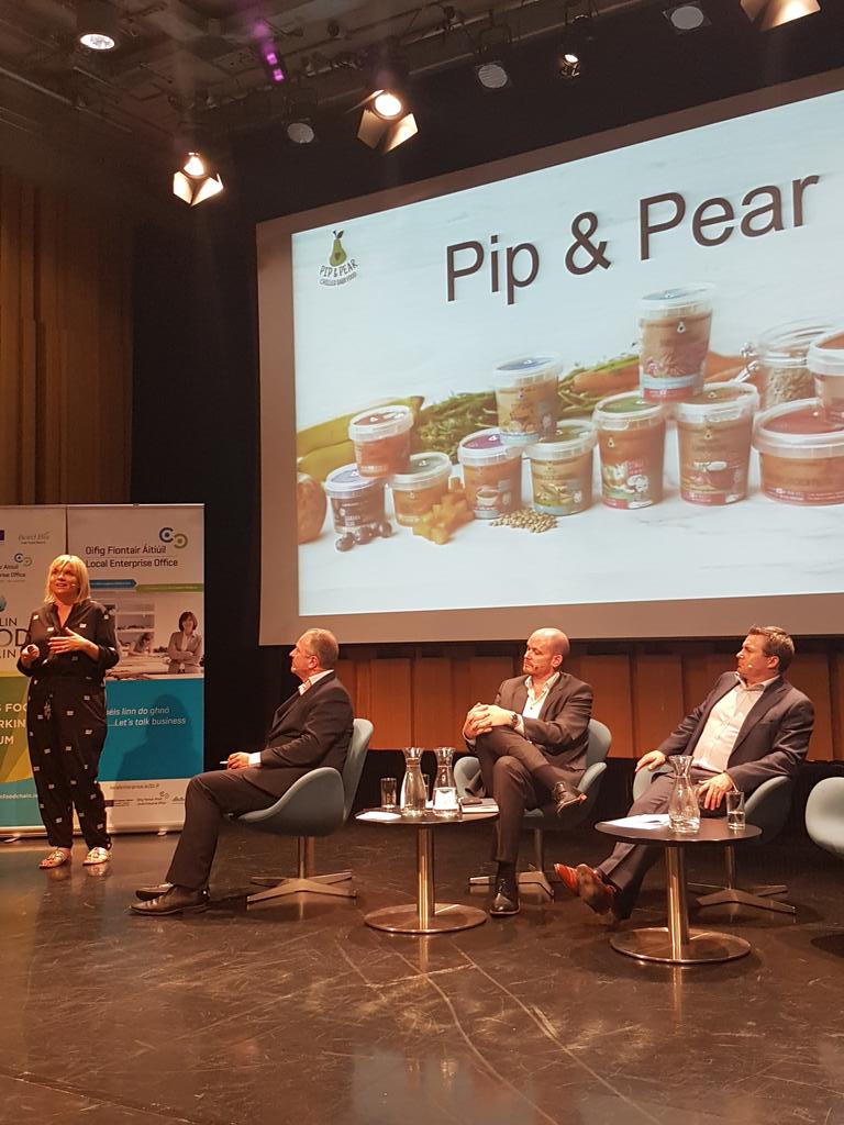 TescoIRLnews's tweet photo. @pipandpearbaby innovator Irene Gueally gives the supplier perspective on Doing Business with Tesco. Now listed in 112 Tesco stores and online, her product range is available in the chilled area.  #dfcTesco https://t.co/2jd5OUrLko