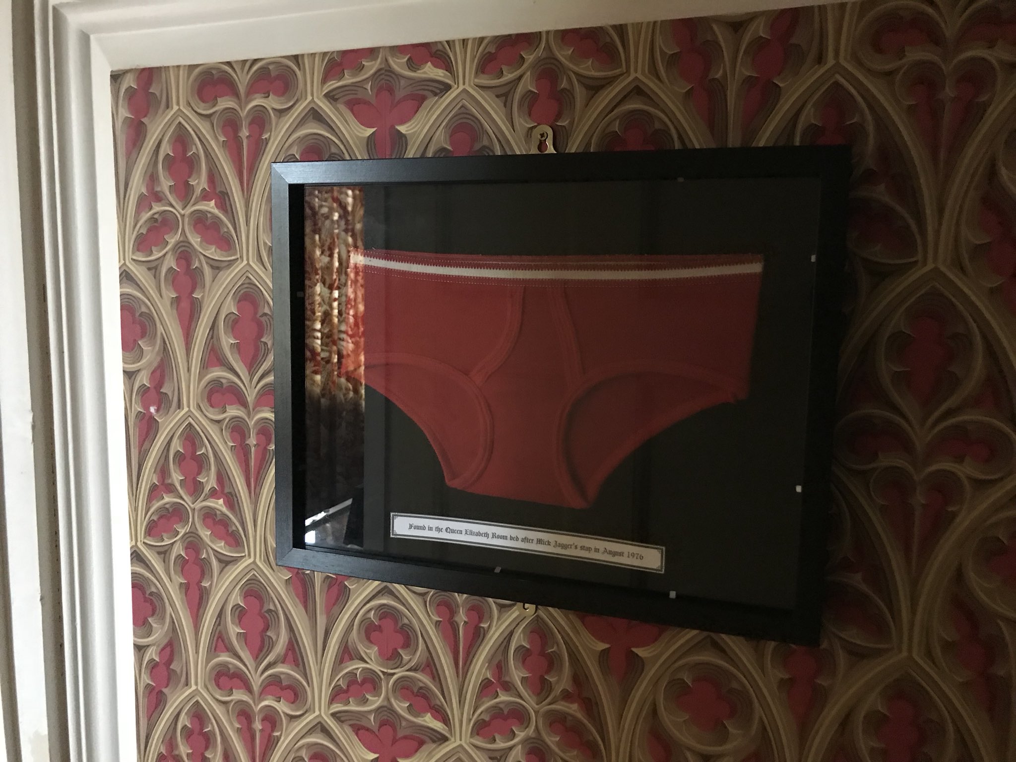Happy 75th Birthday Mick Jagger. Decades ago he left his briefs in this bed at 