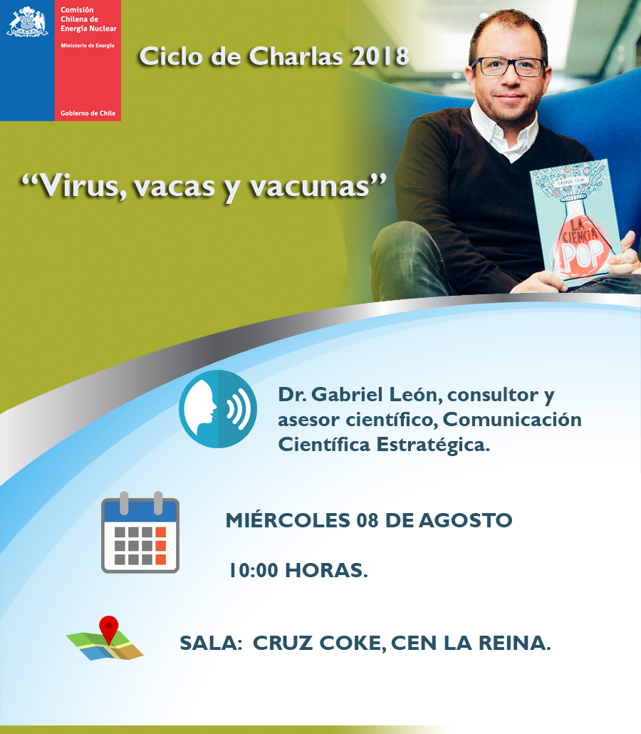 Gzo_Spectra's tweet photo. ¡Nueva charla pública del Ciclo DIAN 2018!: "Virus, vacas y vacunas", del Dr. Gabriel Leon (@GaboTuitero, #DrPaper) en la @cchen_gob.
Si quieres asistir, inscríbete acá: https://t.co/7LifavqI1d
Si no puedes venir, puedes ver la transmisión en vivo: https://t.co/sKDSNlxMbx https://t.co/ptV57cv49f