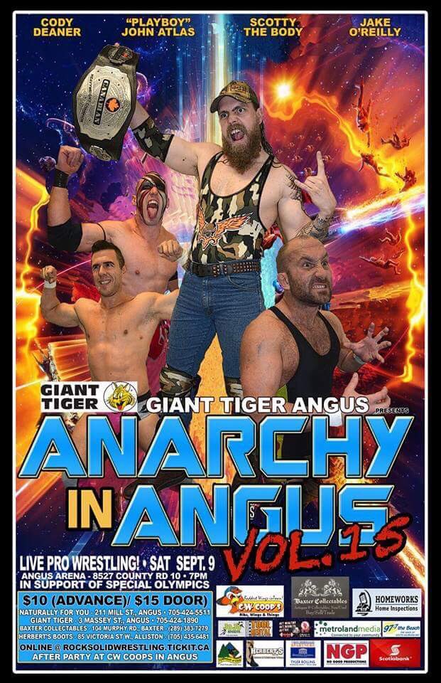 RockSolidPro's tweet photo. #tbt 11 years of #AnarchyInAngus! Our 16th edition is coming Sept. 8th! Tickets on sale soon! 

#angus #ontario #ontariowrestling #oldschool #ontheroad #indywrestling #prowrestling #impact #impacterestling #wwe #throwbackthursday https://t.co/mIhgdZp6bu