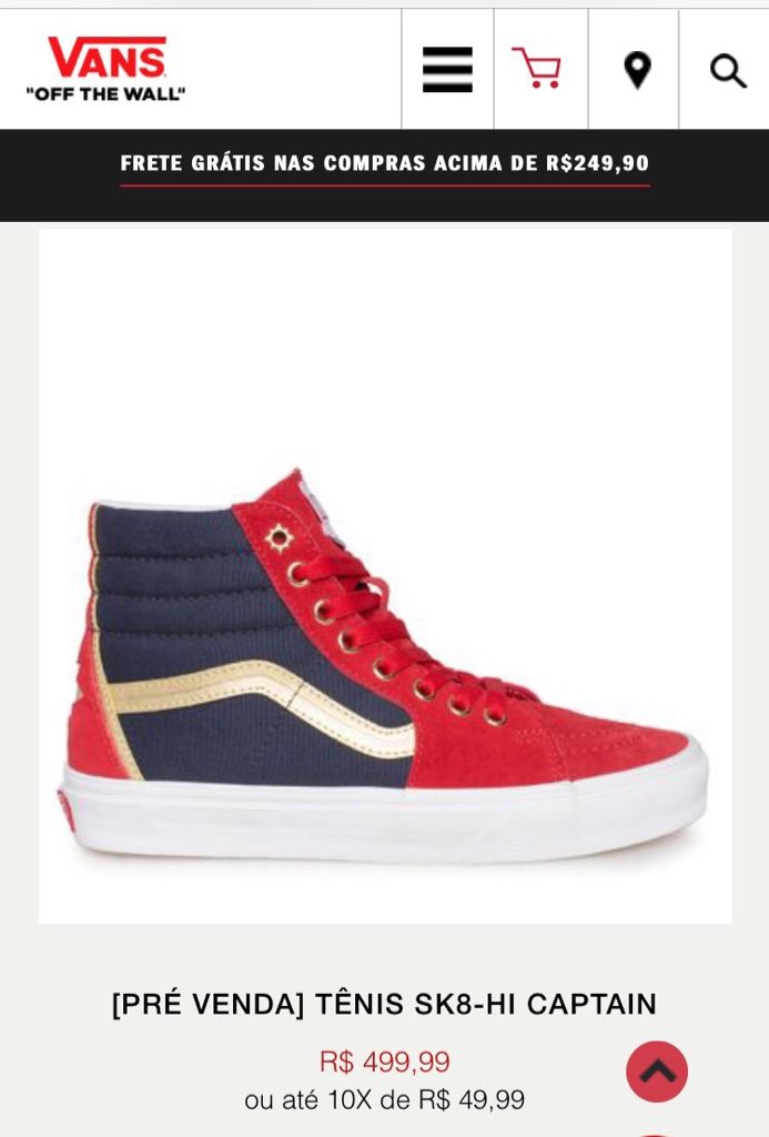 tenis vans marvel feminino