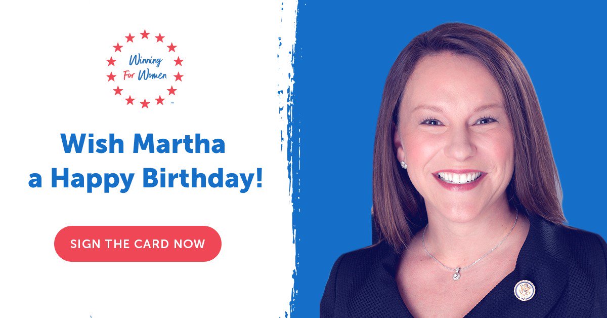 Wish Martha Roby a Happy Birthday! 

Sign her card now >>>  