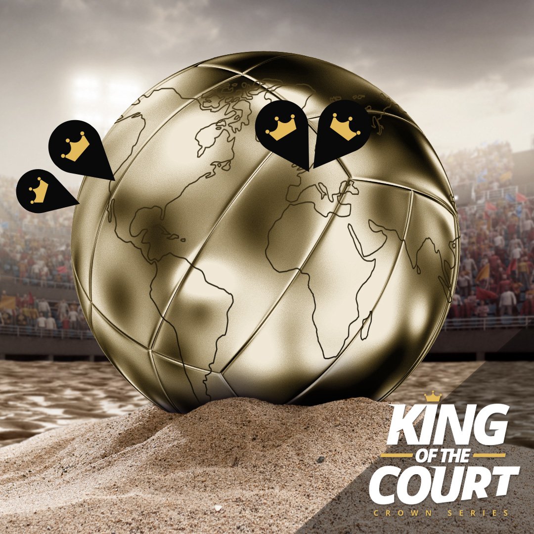 King of the Court goes global! A fast-packed elimination race along 4 iconic spots around the world; be IN or be OUT!🇳🇱🇧🇪🇺🇲🇺🇲 #KingoftheCourt #KOTCbeach #BeachVolleyball #KOTCglobal #AreyouKINGorOUT?

<a href="/nevobo/">Nevobo</a> <a href="/avpbeach/">AVP</a> <a href="/FIVBVolleyball/">FIV International Volleyball Federation</a>