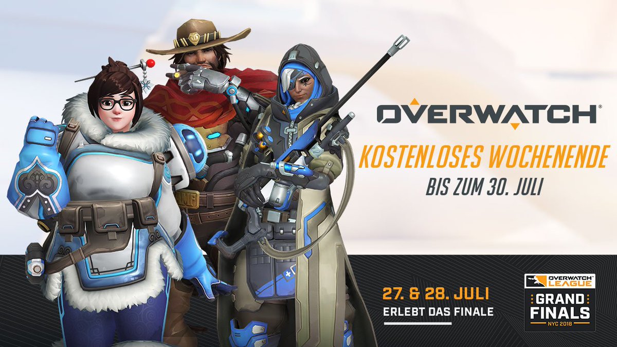 OverwatchDE's tweet image. Aufruf an alle zukünftigen Agenten!

Spielt mit euren Freunden bis zum 30. Juli KOSTENLOS Overwatch.

Mehr Infos hier 👉 blizz.ly/2OfIYMy
