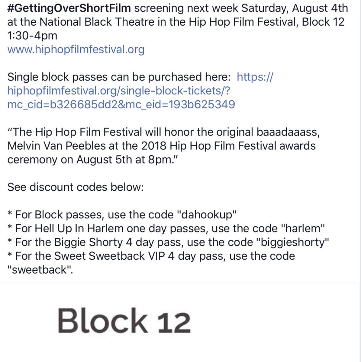 TheMicheleLyman's tweet photo. #GettingOverShortFilm #indiefilm #womendirectors #womenfilmmakers #actorslife . Single block passes can be purchased here:  https://t.co/X11KniFS4E https://t.co/5rD6Rs6y06