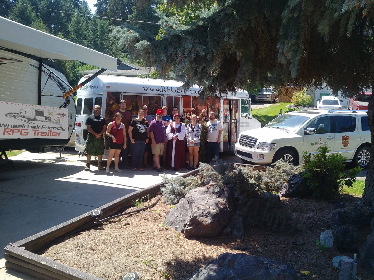 rpgresearch's tweet photo. RPG Bus, RPG Trailer, RPG Research, RPG Therapeutics Great Western USA RPG Tour 2018! https://t.co/RWlKAVrGHa #rpgtour #rpgbus #rpgtrailer #rpgresearch #rpgtherapy #wheelchair #dnd #d20 #gaming #rpg https://t.co/vP7BXQs6gc