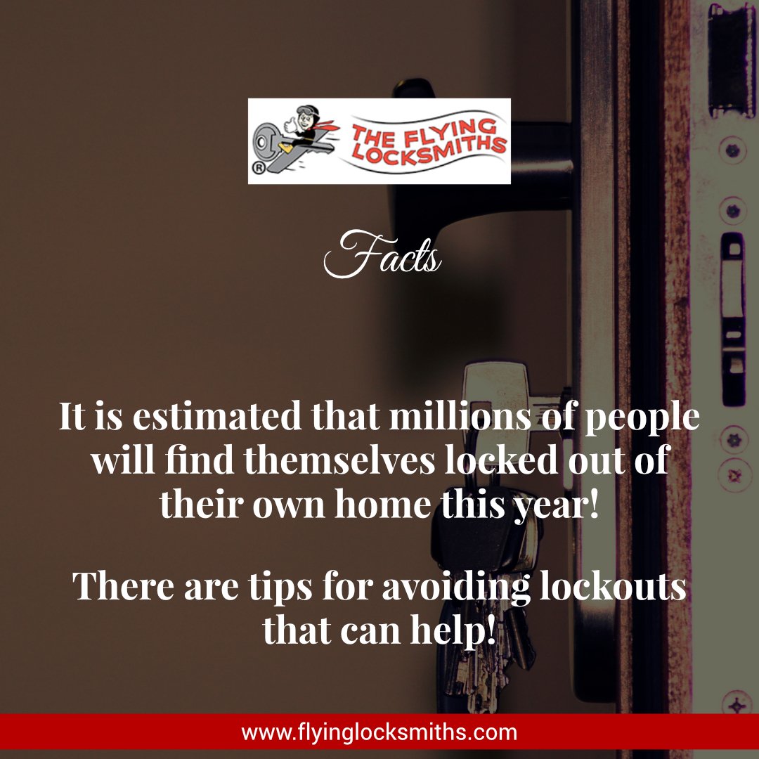 tflocksmithsla's tweet photo. It is estimated that millions of people will find themselves locked out of their own home this year! There are tips for avoiding lockouts that can help! https://t.co/LfT1Gmo6eW https://t.co/diIlTo41os