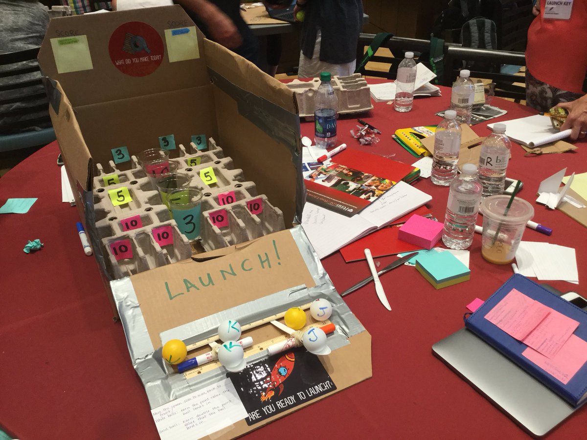 mbrevic's tweet image. So much fun to be immersed in the LAUNCH cycle process by creating an arcade game.  We are quite proud of our prototype creation. @spencerideas @ajjuliani @mduhaime @pamgreenblatt @c3educator @anns24cuse #cbsdpd #cbsdtech