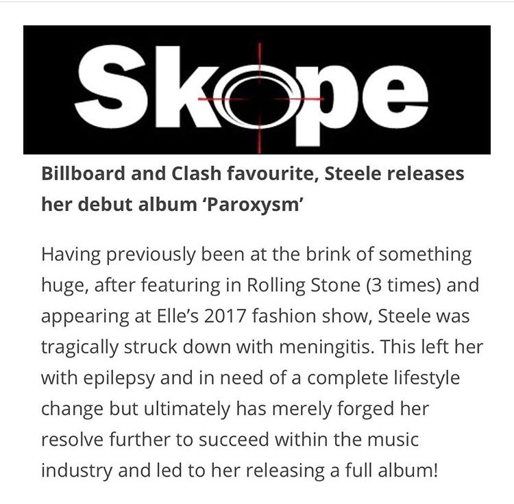 This_is_steele's tweet photo. Thanks @skopemag for the write up on my new album 😊🎶 https://t.co/HtRV28pIlp