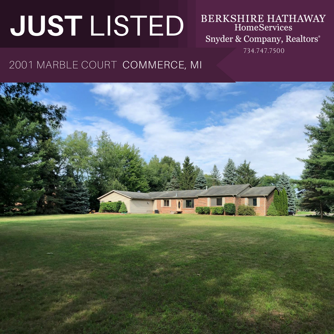 AnnArborHomes's tweet photo. #JustListed by Todd Waller: 

3bdrm, 2.5bath ranch on 1.09 acres in #Commerce

See price and more photos here: https://t.co/SBm0Z0L5Vw 

#ExpertsInResidence #BHHSRealEstate #GoodToKnow #GoodToAsk https://t.co/Zjg3nV5Akb