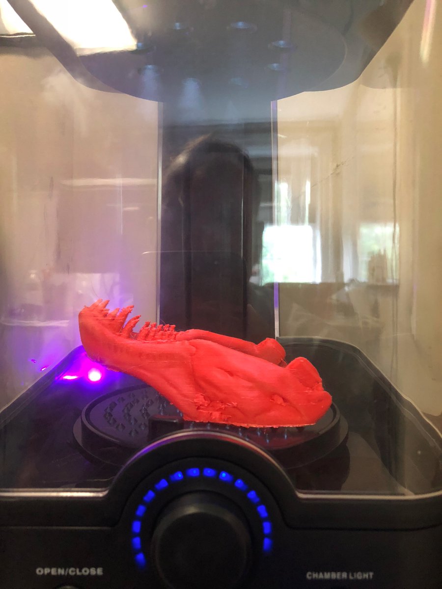 ffarias's tweet image. We are full tilt today in the #makerspace product testing lab. #dinosaur print using @Polymaker_3D filament  w/ a print #Polysher No sanding or prime/paint needed.@Makerspaces_com @Makers__Life @frps_tansey @frps_rpa @frps_sb @frps_HenryLord #tinkerspace @thingiverse @tinkercad