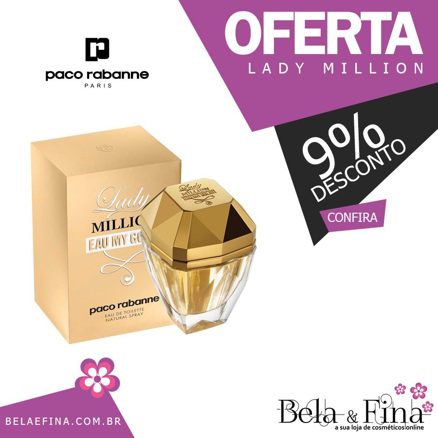 belaefina's tweet photo. Destaque do Dia #Belaefina

Perfume Lady Million Eau My Gold EDT Feminino 80ml Paco Rabanne

https://t.co/TfnZ2ZKu7i

#perfume , #pacorabanne , #ladymillion , #mygold , #belaefina https://t.co/shHUPCfmlP
