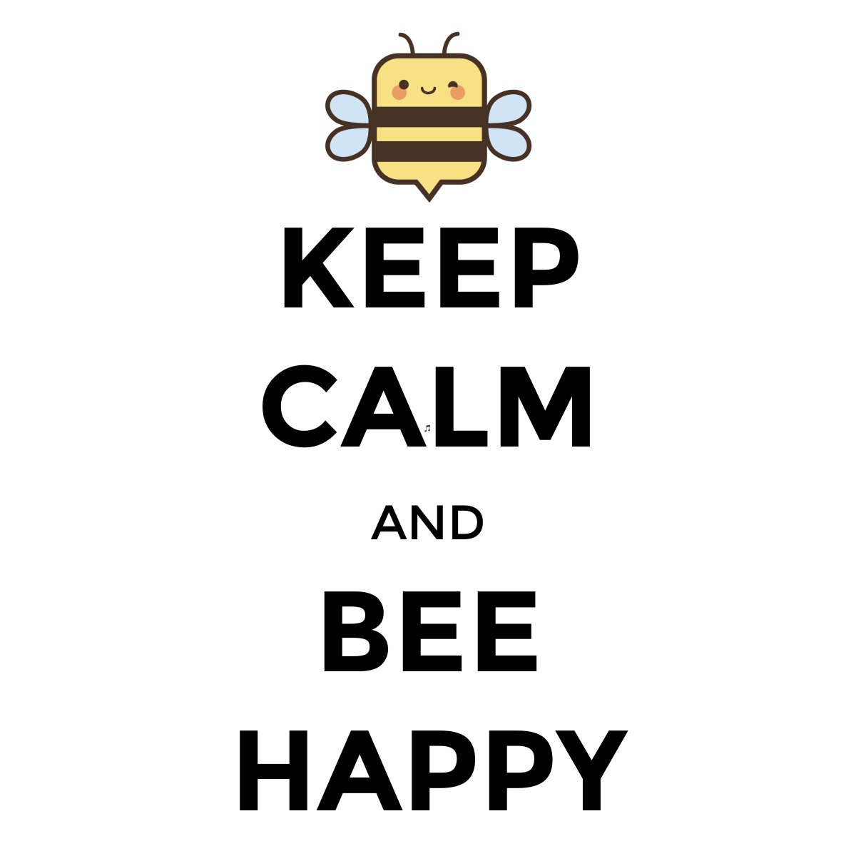 blinkthebee's tweet photo. Keep Calm and Bee Happy!  Let's make a list of positives and things you are thankful for 😀 I can even remind you of them daily so that everyday you can set your mind on good things...
#positive #thinking #motivation #happy #joy #selfhelp #blink #bots #blinkthebee #chatbot https://t.co/p2Y4qMPnMq
