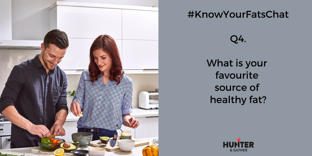 HunterGatherUK's tweet image. Q4. Well it would be wrong of us to not say Avocado haha! 😂 We also LOVE Coconut Oil and Tallow from @Leafiehealth . Grass Fed butter and Ghee (we love @Happybutterghee) are also superb if tolerated. #KnowYourFatsChat