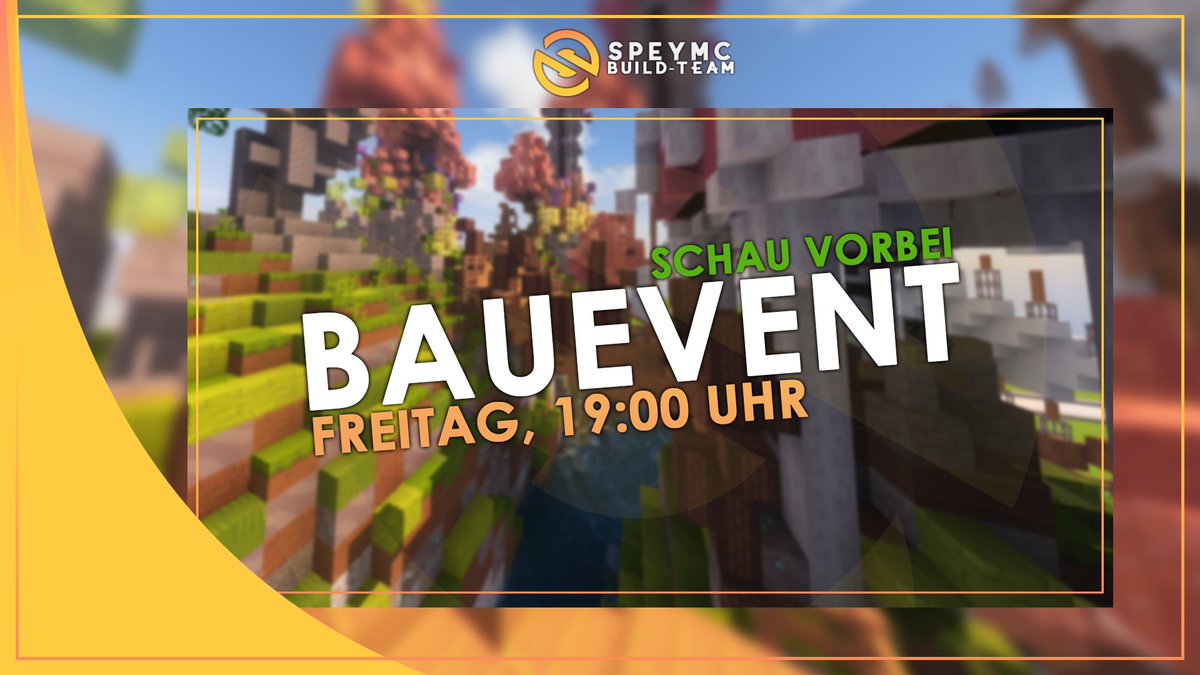 SpeyBuild's tweet photo. ★ INFORMATION ★
Morgen um 19 Uhr wird auf SpeyMC ein Bauevent gestartet! 
Unser Team sucht in diesem Bereich noch unbedingt Verstärkung!!

Falls deine Interesse und Künste für dem Bereich Building stehen, dann schau gerne bei uns vorbei! 🤠 

» https://t.co/z8Q8unbHsE « https://t.co/irAFKl5sue