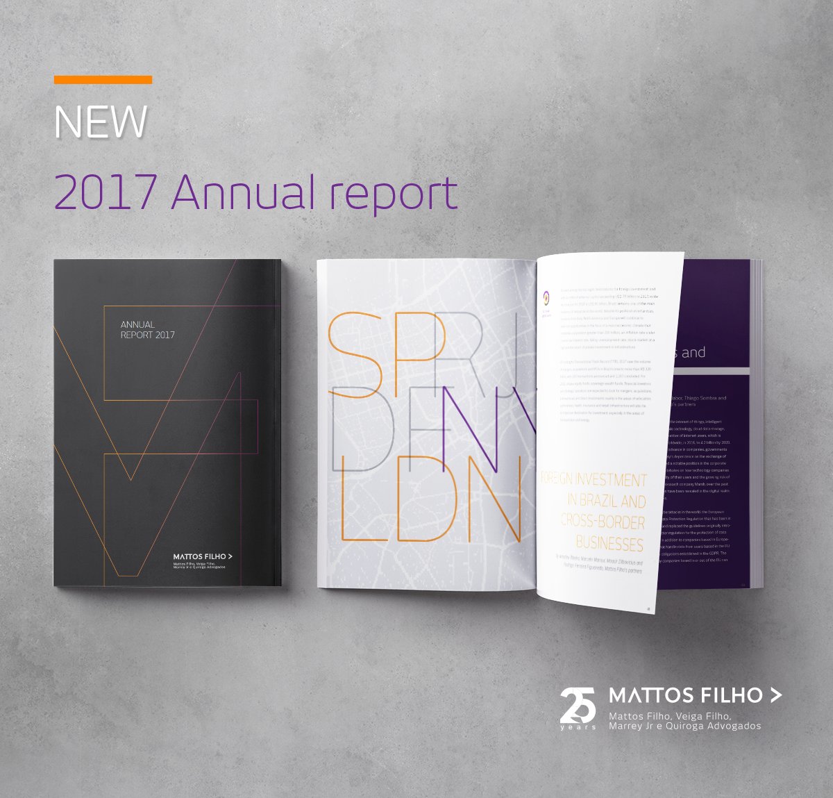 MattosFilho's tweet photo. We are delighted to announce the publication of the eighth edition of the Mattos Filho Annual Report. In this edition, we express our thoughts on the transformation of the business environment and how we are positioning ourselves as a firm without barriers https://t.co/SjpipngvMR https://t.co/Ncrm9wYyu4