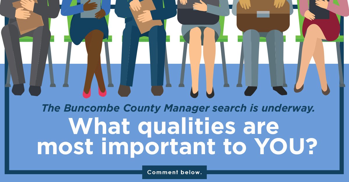 buncombeGov's tweet image. Give us your thoughts. 
We will use your voice and input to build a profile of our ideal manager.
@WLOS_13 
@asheville 
@CityofAsheville 
@Weaverville 
#newmanager
#managersearch 
#Buncombe
#Asheville