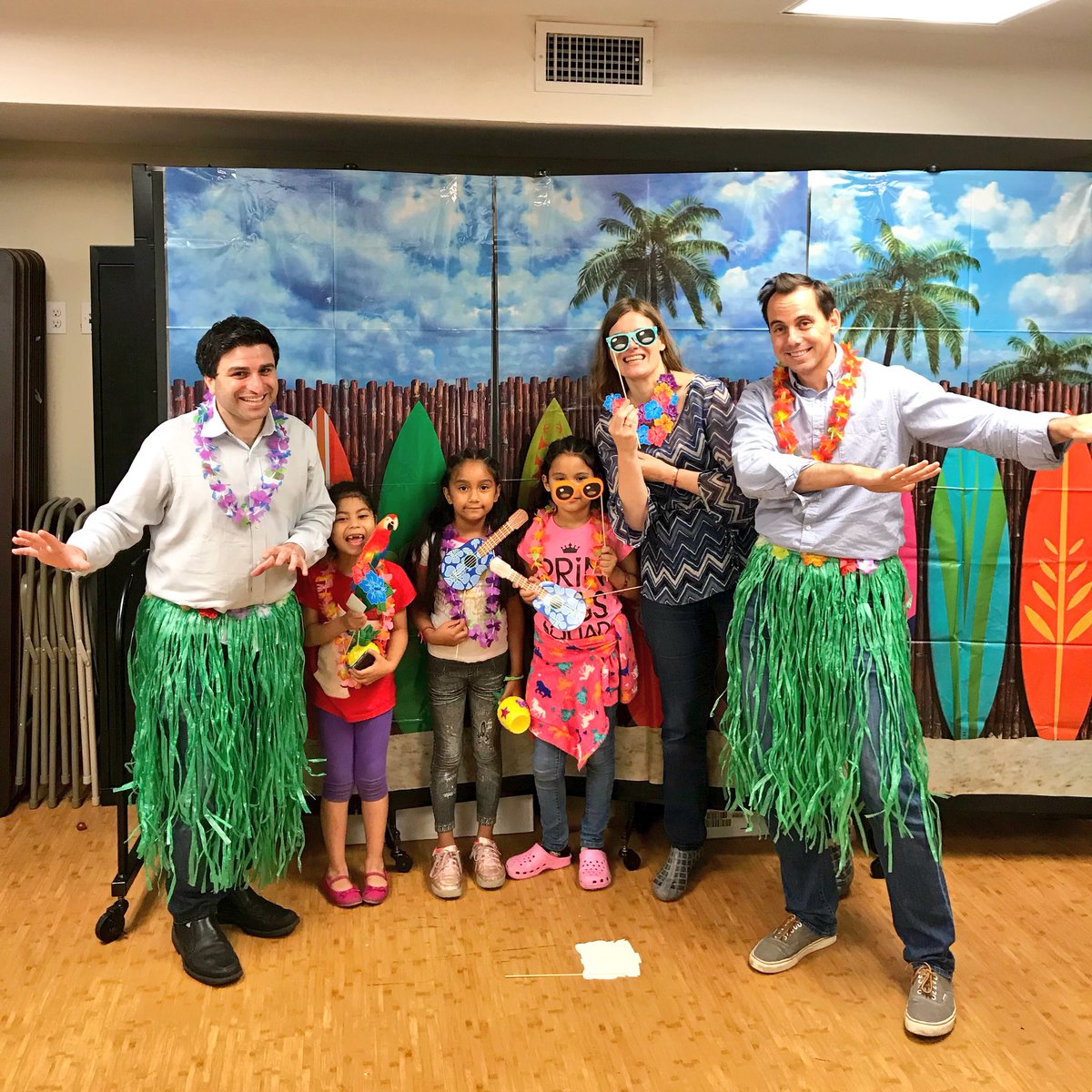 WINNYC_ORG's tweet photo. Aloha! The tropical fun continues as #CampWin takes a trip to Hawaii to practice our luau dancing! Thanks to @google for helping us celebrate. #luau #hawaii #limbo #dancing #CampWin #google #homehopewin https://t.co/1TaZETVzxo