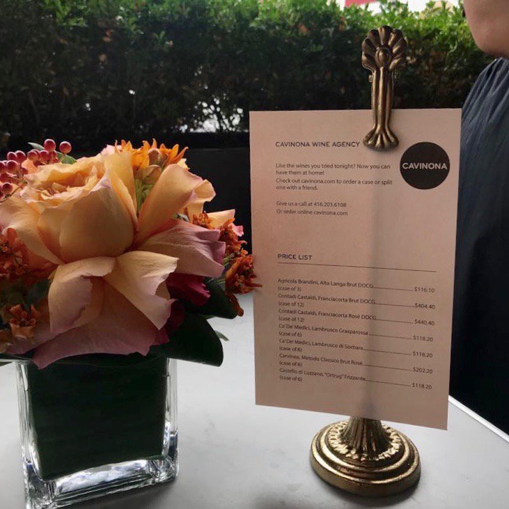 Cavinona's tweet photo. #TBT to our awesome #BUBBLES tasting to Bar Centrale di Terroni - don't miss out on our next tasting, sign up for our email newsletter! 
.
Special thanks to our friends @the.flowerproject who donated these stunning arrangements!! https://t.co/4tlrURjFCP