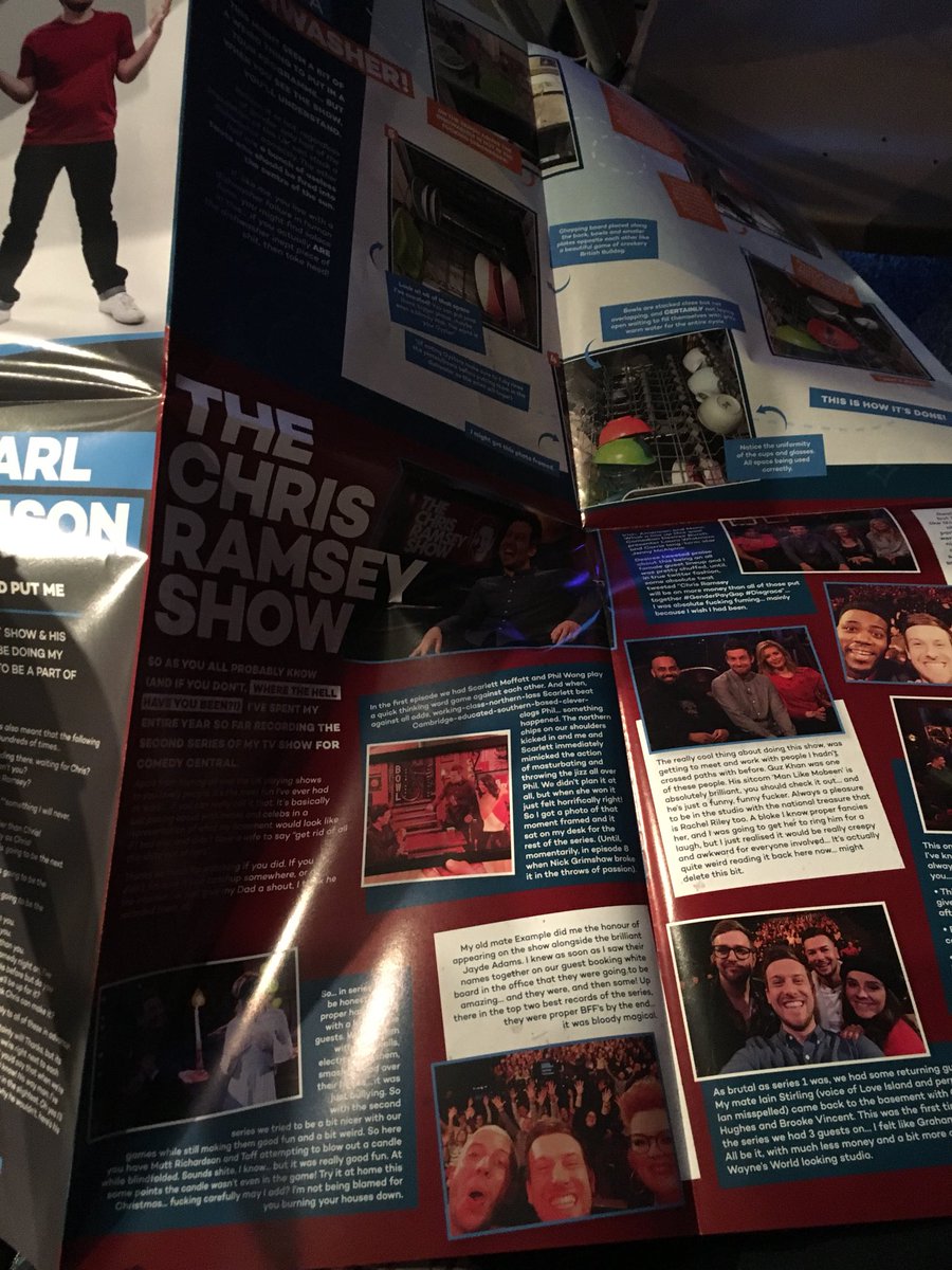 Danielleink27's tweet photo. Feel like I’m reading a bloody broadsheet newspaper looking at the programme 😂@IAmChrisRamsey @CPHutchinson https://t.co/qYDU9WMztS