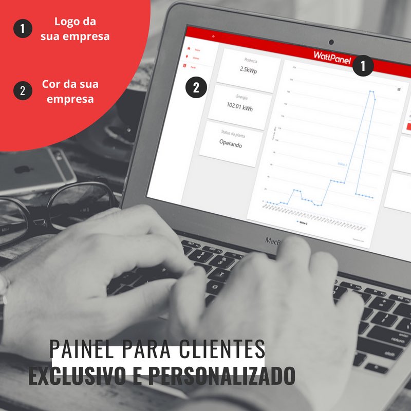 wattpanel's tweet photo. Nada mais justo do que seus clientes também poderem monitorar as usinas solares em sua casa ou empresa, não é mesmo?

Personalize com as cores e logo da sua empresa uma tela exclusiva para o cliente também monitorar sua usina!

Descubra em: https://t.co/MsLPQERWno https://t.co/T4REMJzDJD