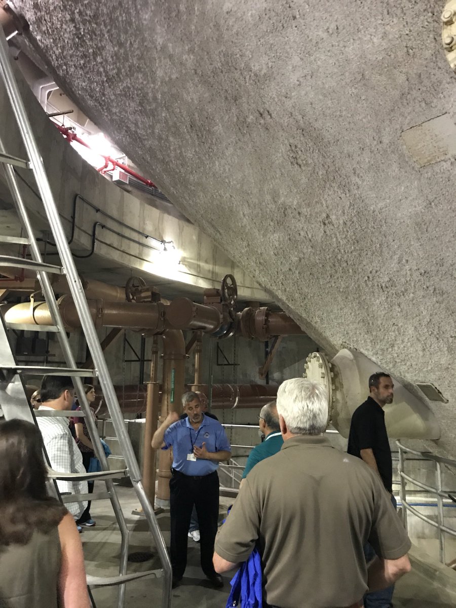 NACWA's tweet photo. Thank you @MWRA_update for a fantastic tour of your Deer Island plant. What an amazing facility - you all are deservingly proud! And we loved seeing #NACWA Peak Performance Awards on the walls! #18NACWA #CleanWaterIsOurLife https://t.co/1FcGwHZ33S