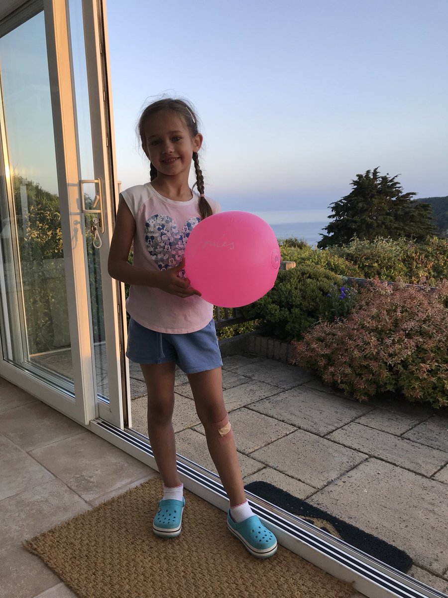 My daughter got hit by a car outside <a href="/Joulesclothing/">Joules</a> in Salcombe today and the lovely people in the shop came out with a first aid kit and some presents, what a kind thing to do 😘😘