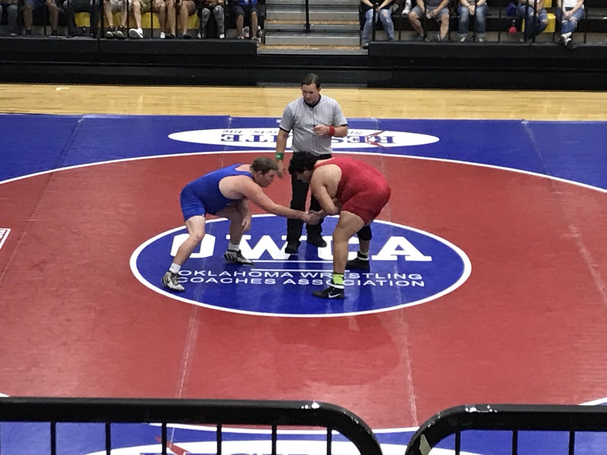 Proud of <a href="/carriola25/">BIG_C</a> for representing well at the OCA All-State match last night! Looking forward to seeing him accomplish great things at <a href="/UcoWrestling/">UCO Wrestling</a>/ <a href="/ucoathletics/">UCO Bronchos</a>/<a href="/UCOBronchos/">UCO Bronchos</a>! #piratefight #rollchos