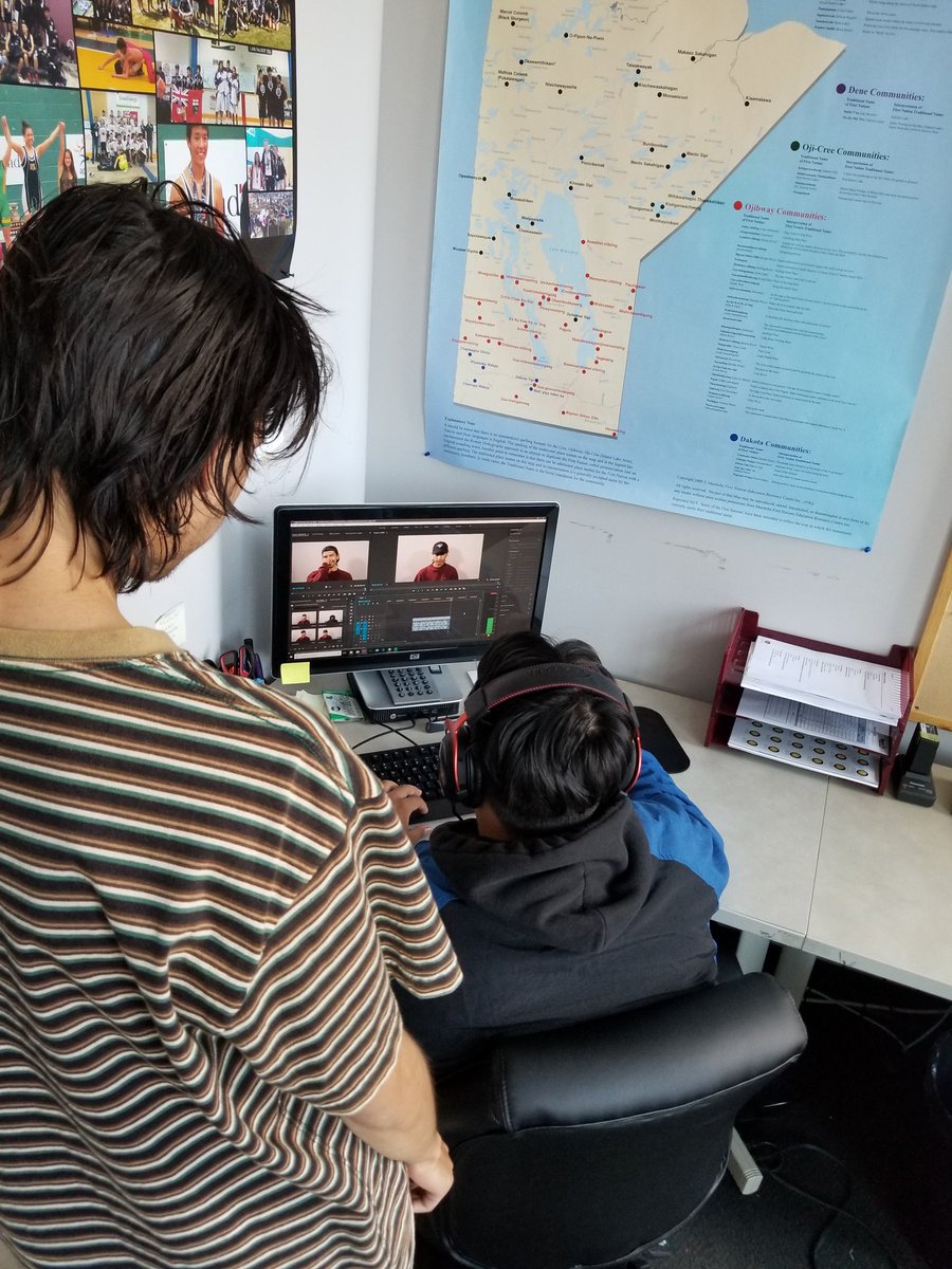 _MASRC's tweet photo. Look at our summer students working so hard 🎧🖲️🎥🎬📸 #Indgienous #MASRC #NAIG #NAHC #manitoba https://t.co/Dq00V5ROGy