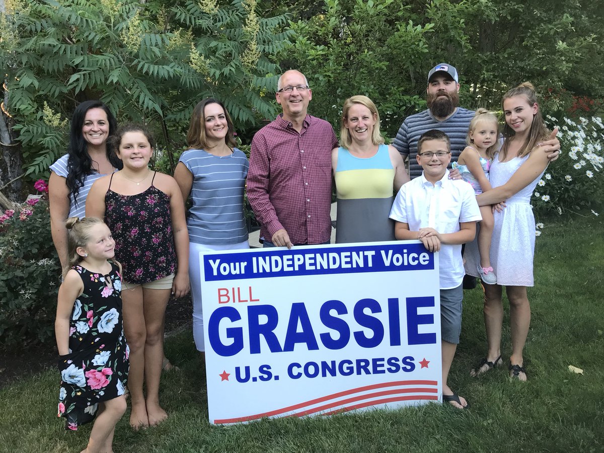 Grassie2018's tweet photo. I’m running for Congress to ensure a great future for my kids and grandkids! https://t.co/4Tl36kQzke #fixcongress #voteintheprimary #voteindependent https://t.co/m1u4n9PF8V