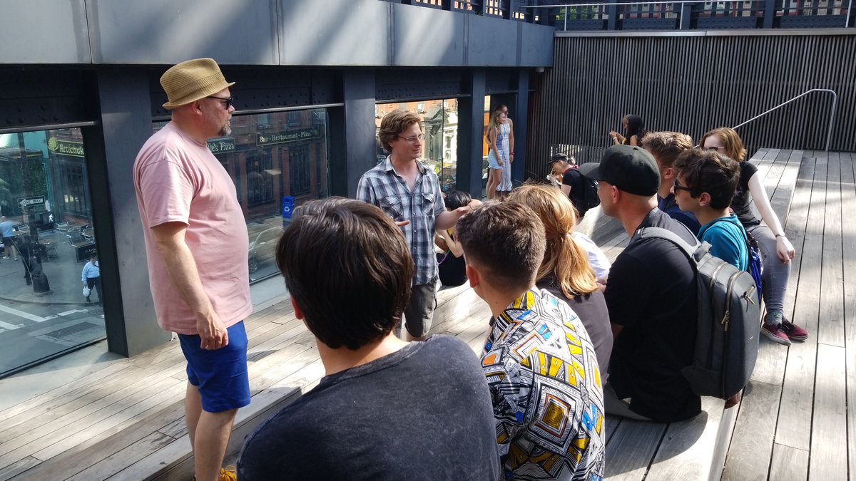 RAMProgramFSC's tweet image. RAM scholars' work will be on display Sat 7/28, 7-9pm at Muneca Arthouse in Patchogue! They've been working hard for 2 weeks w/ Dr. O'Keefe and students from Scotland developing creative ways to blend technology w/ NYC's High Line! @highlinenyc @FarmingdaleSC #ramprogramfsc