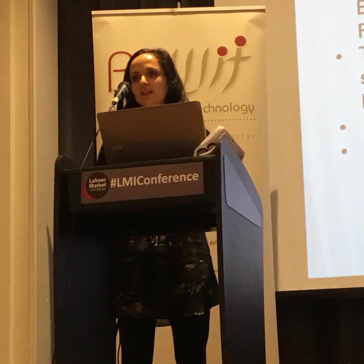 VictoriaWorkBC's tweet photo. Janice Lee and Lindsay Nielsen of @GreaterVanYMCA share their insights into The Power of Mentorship at #LMIConference https://t.co/NANItrwyUy