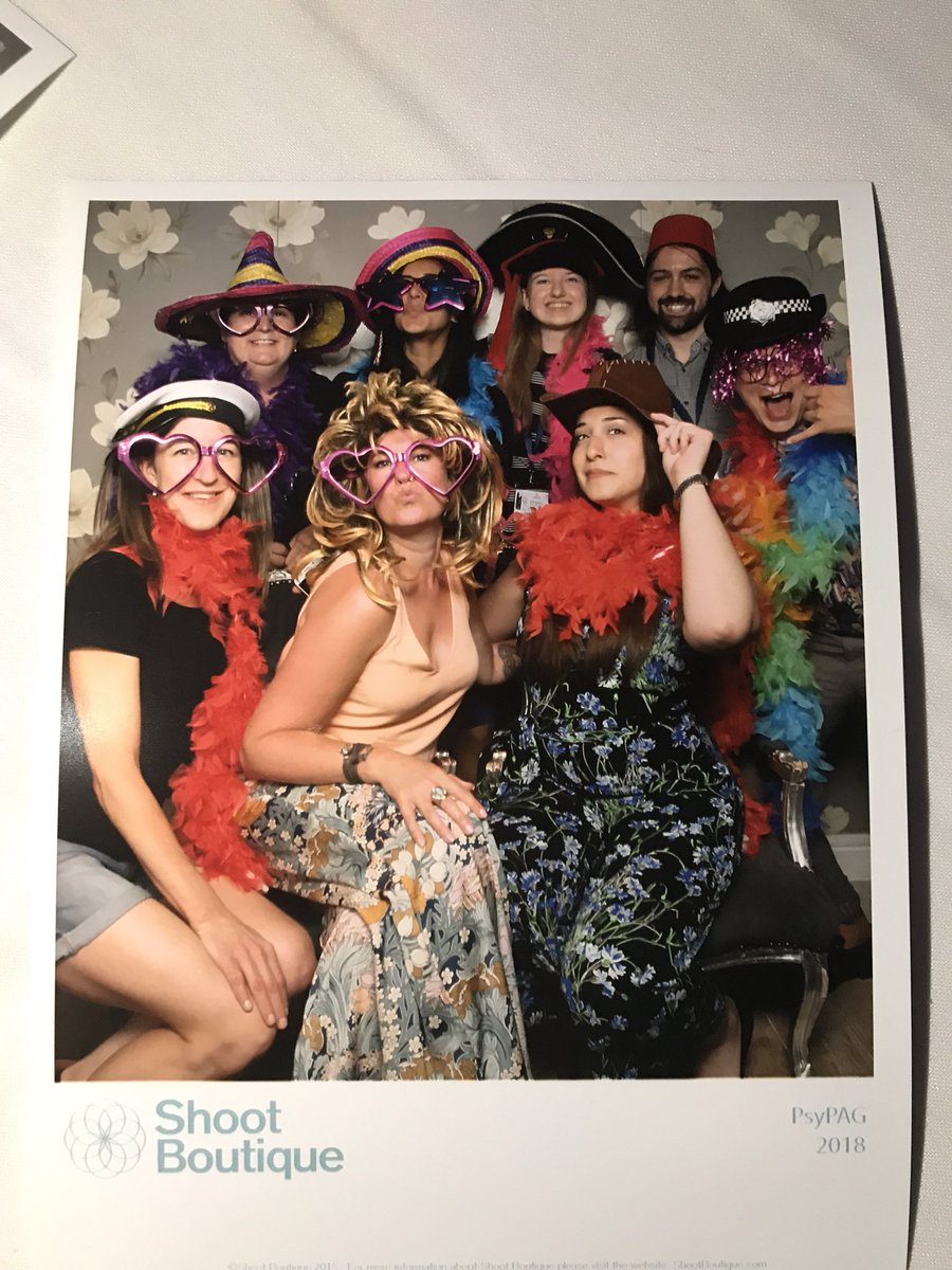 Things have turned decidedly sillier here @PsyPAG2018 #photobooth #conferencedinner