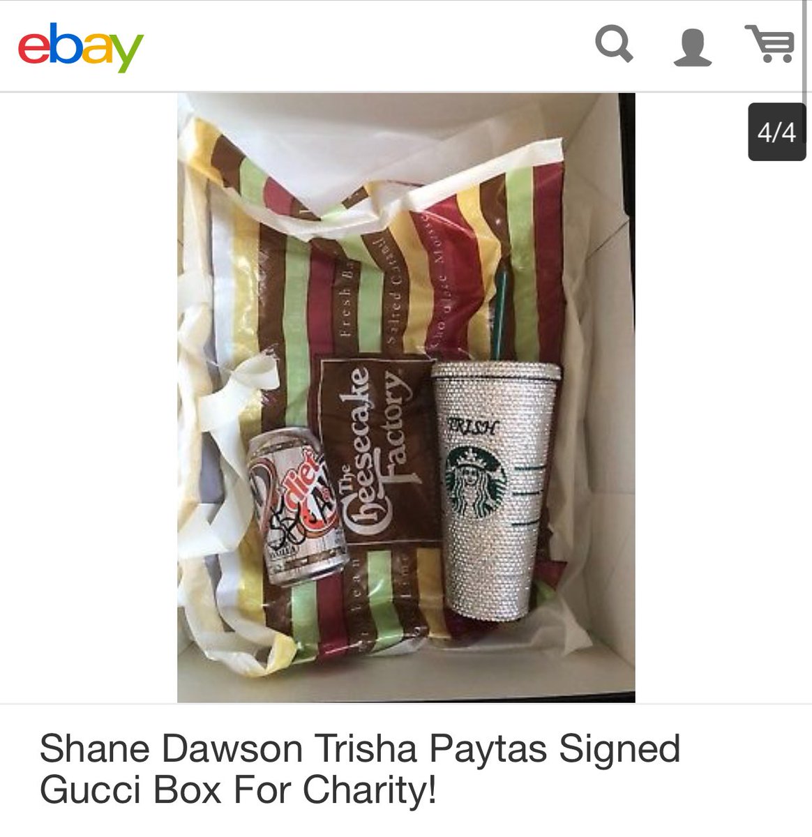 me and <a href="/trishapaytas/">Trisha Paytas</a> put up a fun little box on ebay for charity! it started as a joke but then we actually got excited about the idea of it haha m.ebay.com/itm/Shane-Daws…