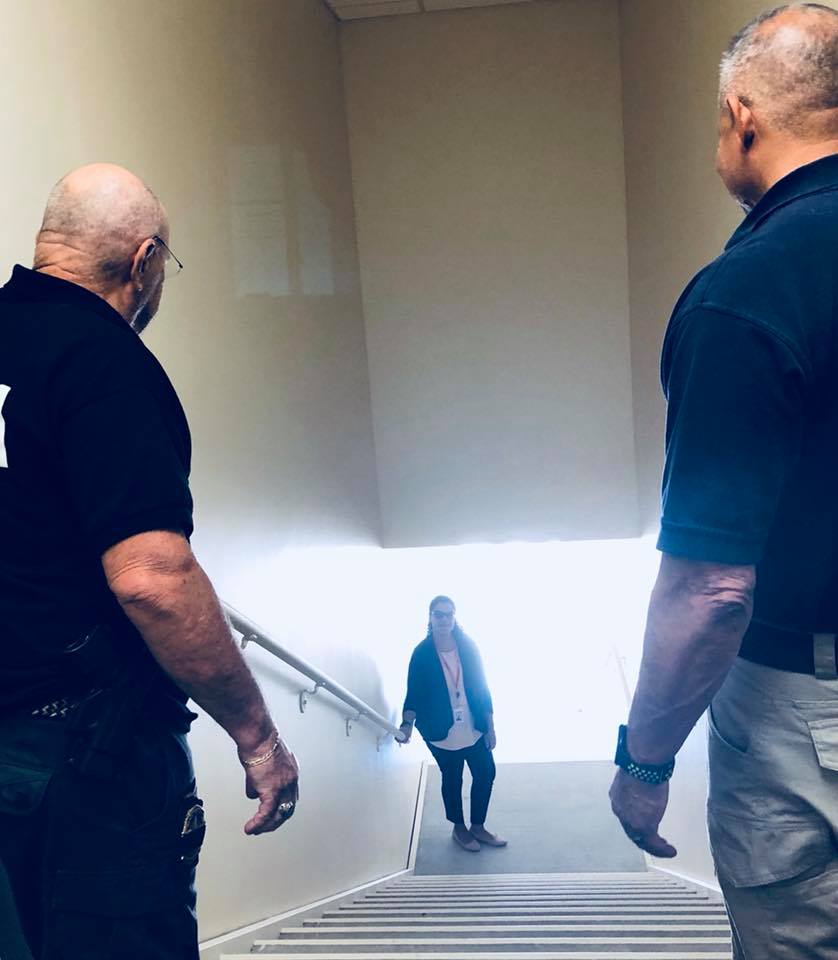 Lifepath86's tweet photo. Today is National Intern Day. These are our IDD interns Amanda and Monique doing role plays with law enforcement officers at Crisis Intervention training. We are so glad to have you on our team! https://t.co/SscUOsbowx