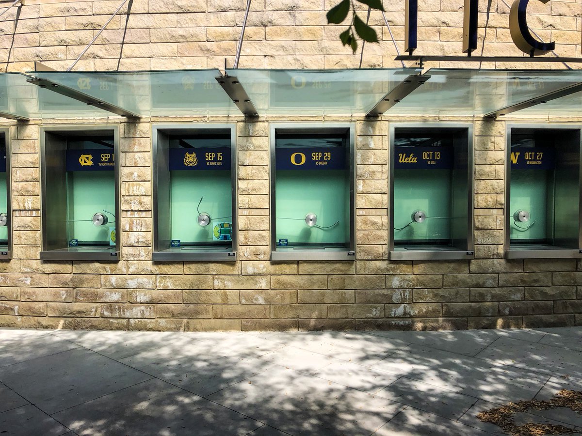 Stop by the <a href="/CalAthletix/">Cal Ticket Office</a> office to grab your football tickets and check out the new schedule stickers. Season is just around the corner. #EarnIt