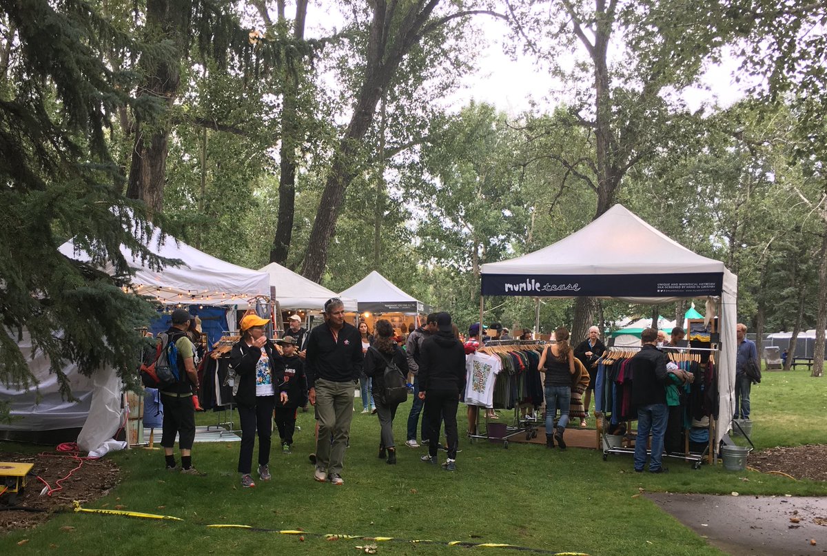 calgaryfolkfest's tweet image. Make sure to stop by the Artisan Market. A  bustling place tonight, there truly is something for everyone. #CFMF2018